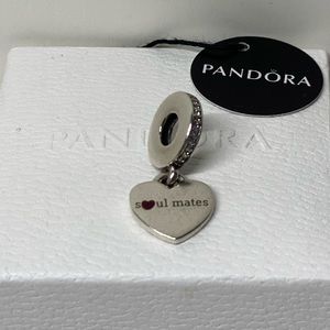 NEW PANDORA SOUL MATES CHARM BEAD DANGLE ENG792017CZ_3